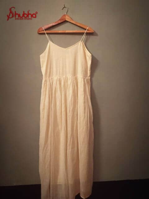 White Organic Long Summer Dress