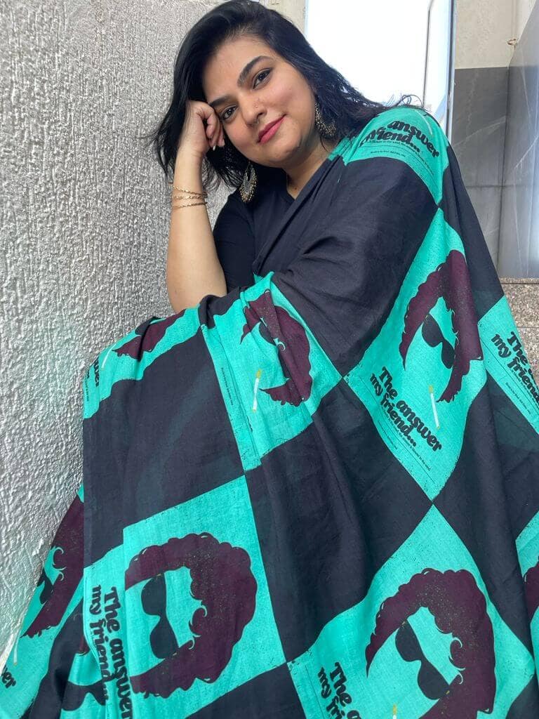 Bob Dylan Blowing in the wind  Saree