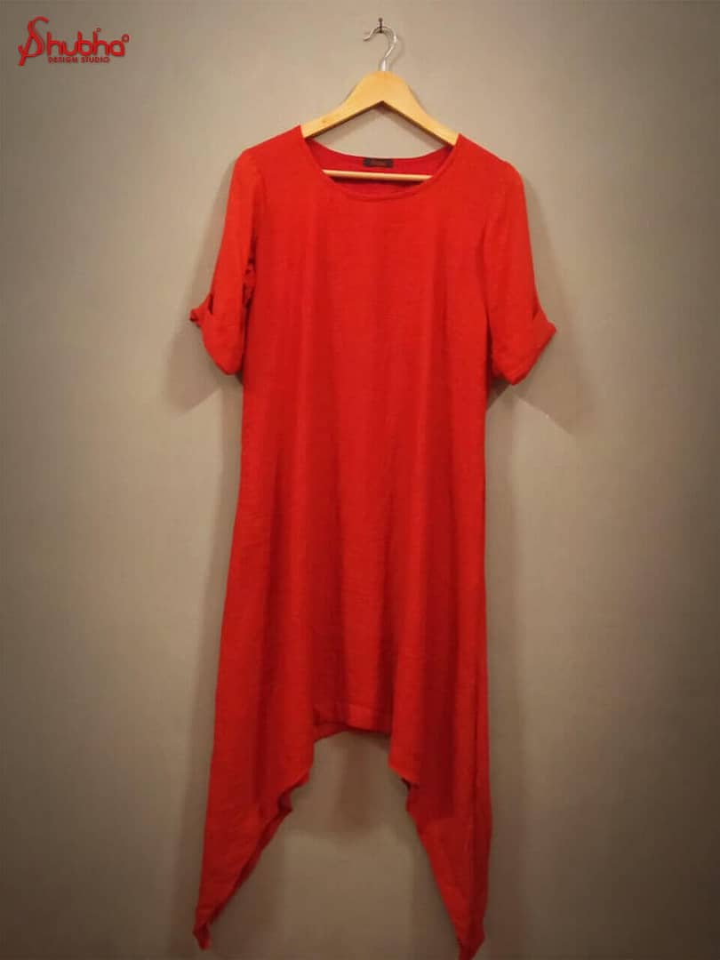 Red Organic Cotton Dress