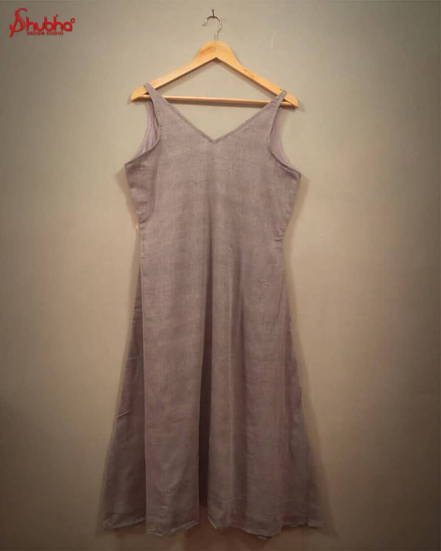 Gray Organic Strappy Dress