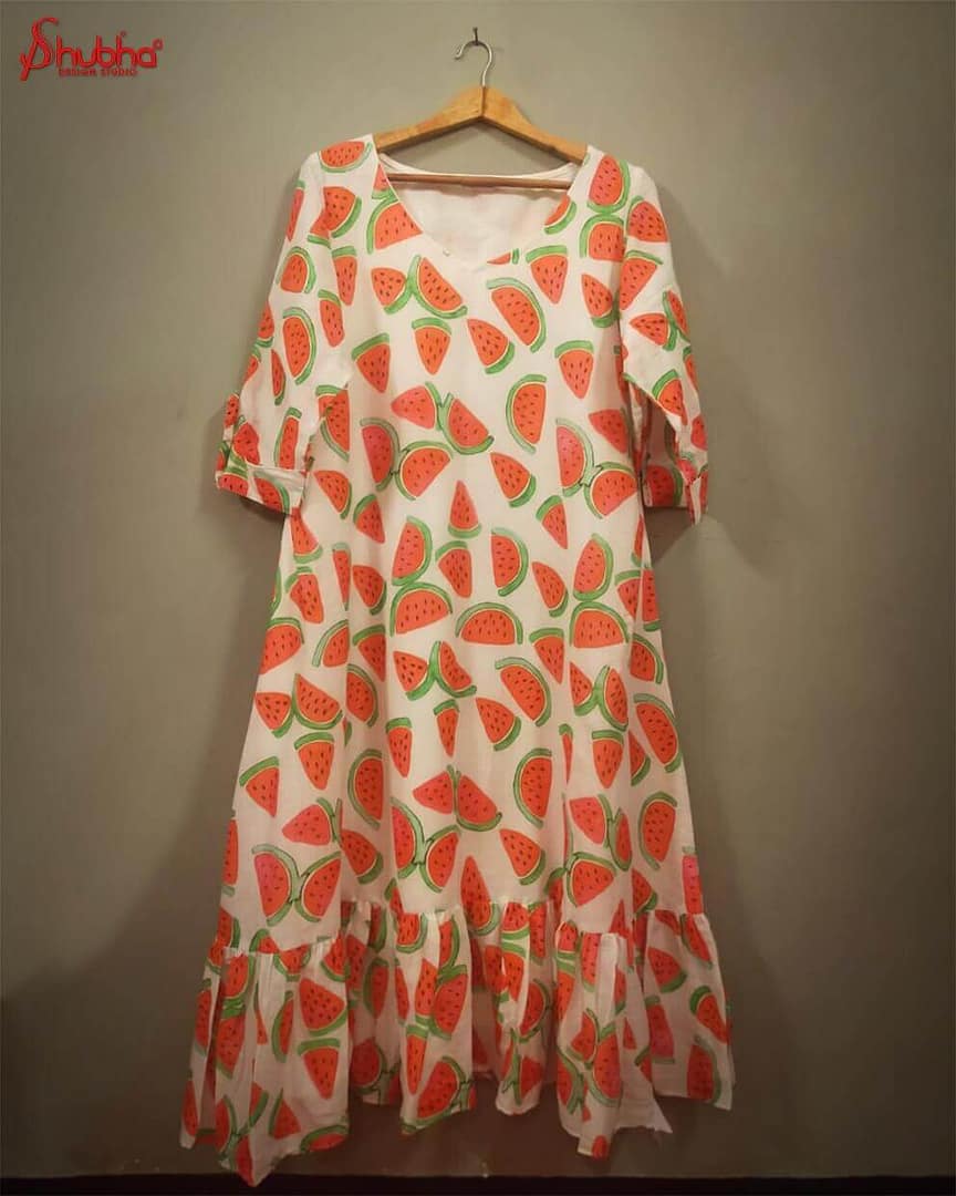 Watermelon Print Dress
