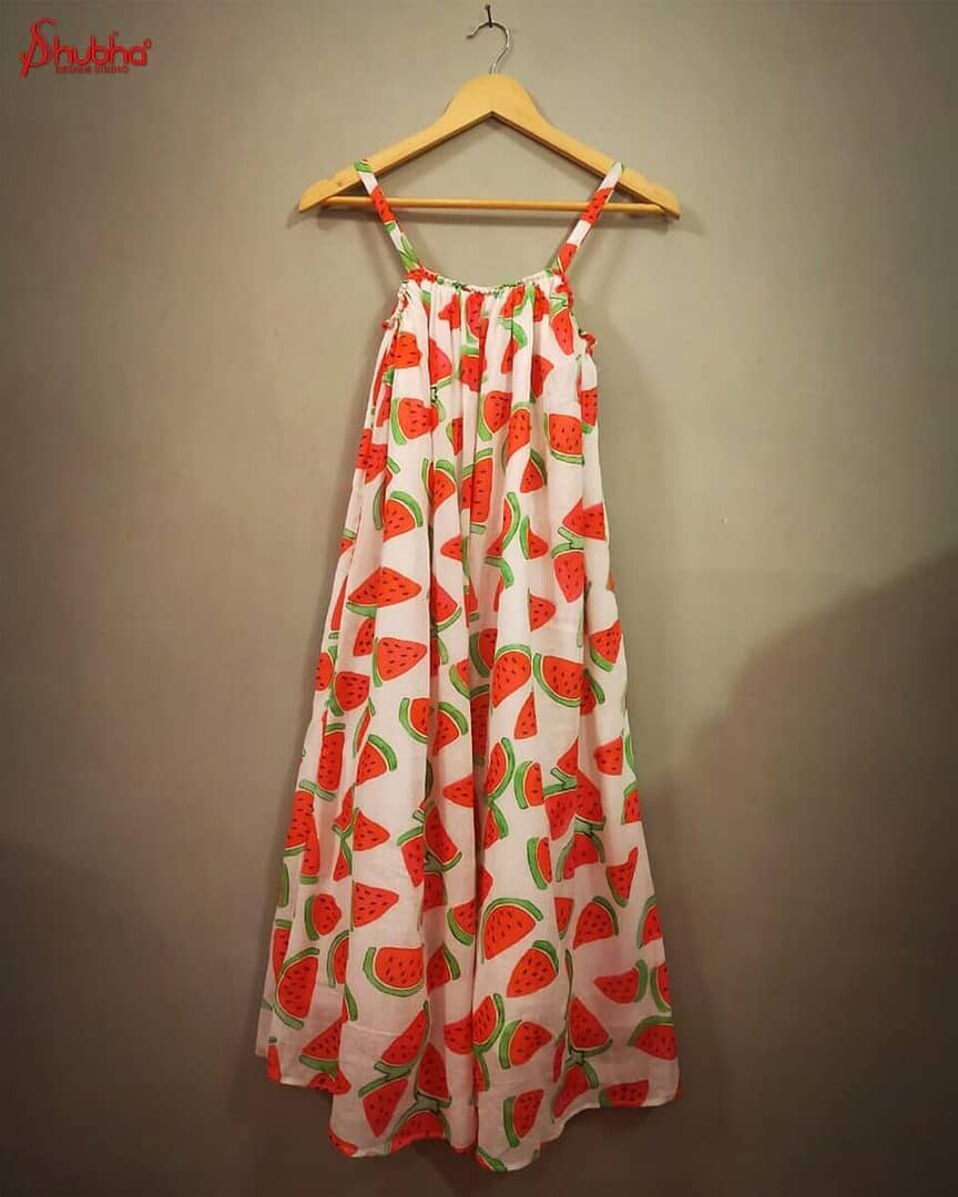 Watermelon Strappy Dress